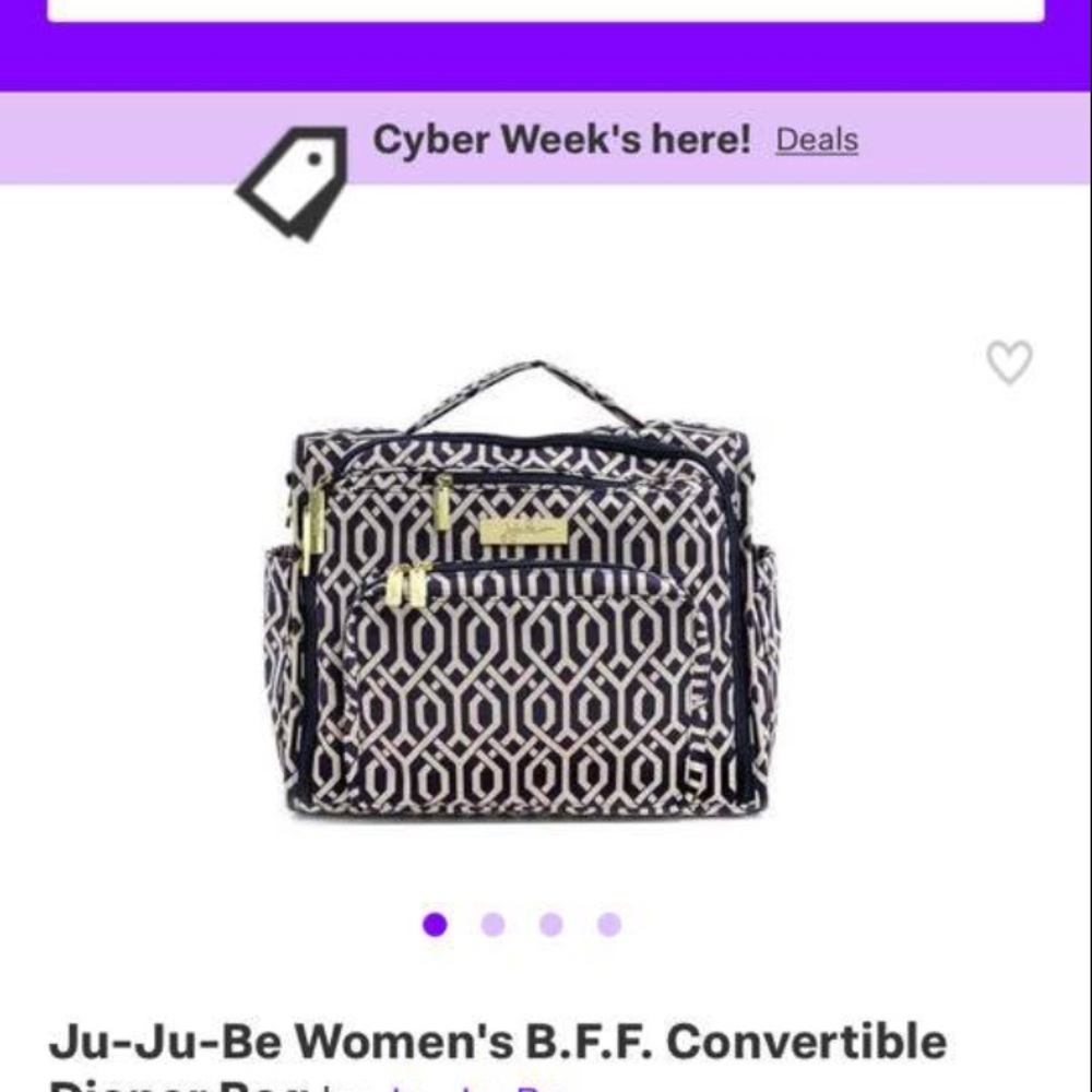 Ju-ju-be convertible diaper bag